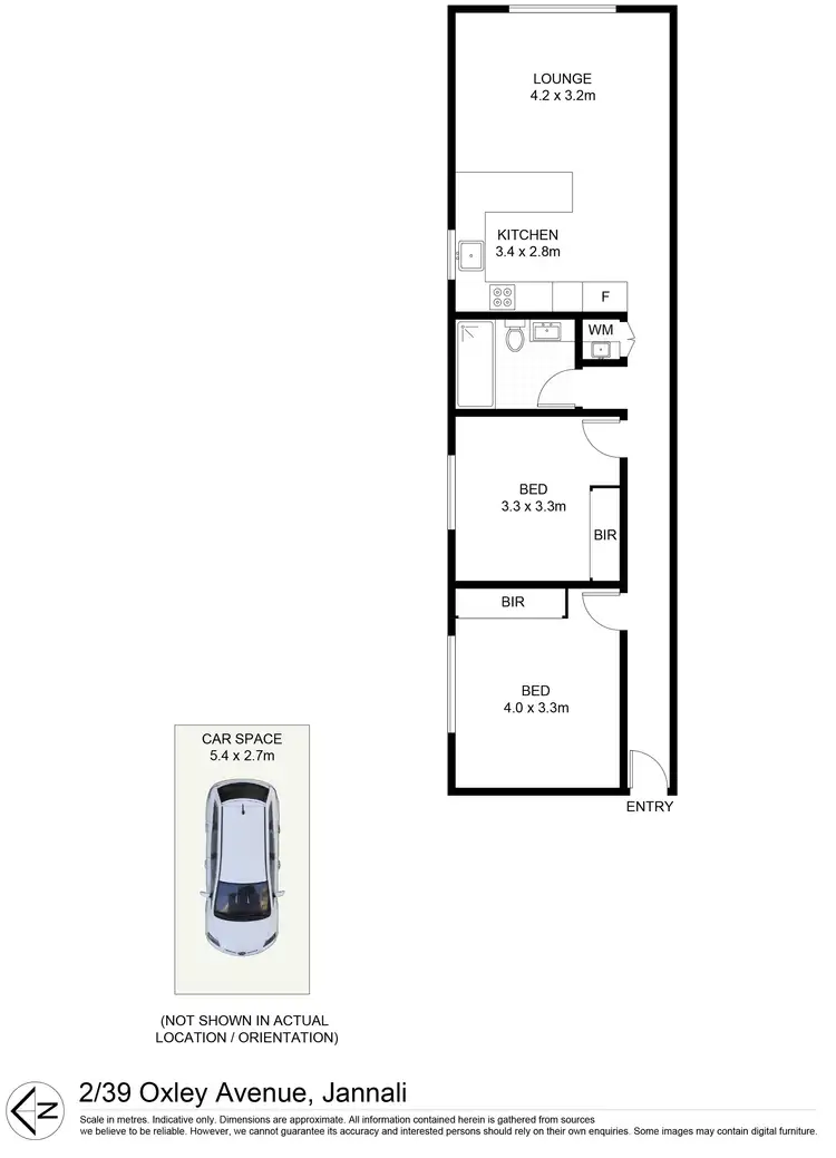 Floorplan of Homely unit listing, 2/39 Oxley Avenue, Jannali NSW 2226