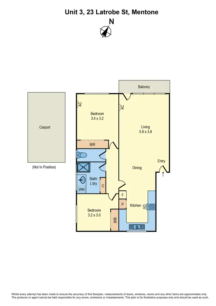 Floorplan of Homely apartment listing, 3/23 Latrobe Street, Cheltenham VIC 3192