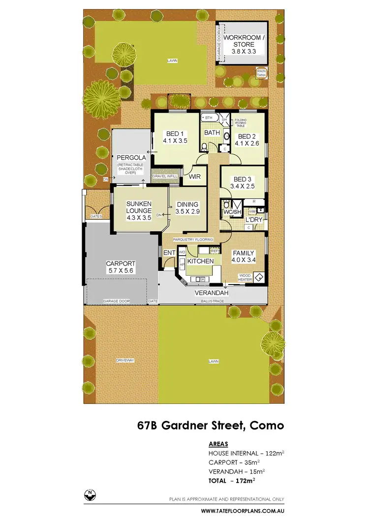 Floorplan of Homely house listing, 67B Gardner Street, Como WA 6152