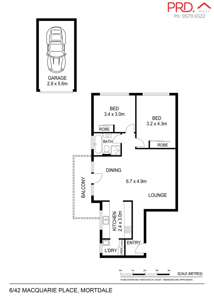 Floorplan of Homely unit listing, 6/42-44 Macquarie Place, Mortdale NSW 2223