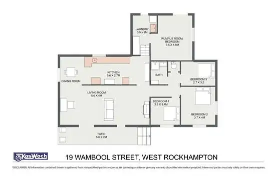 Floorplan of Homely house listing, 19 WAMBOOL STREET, West Rockhampton QLD 4700