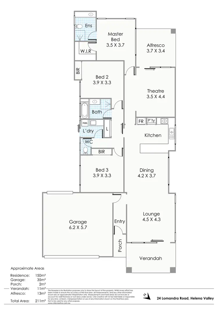Floorplan of Homely house listing, 24 Lomandra Road, Helena Valley WA 6056