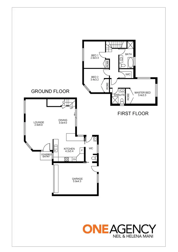 Floorplan of Homely townhouse listing, 2/80 Dwyer Street, North Gosford NSW 2250