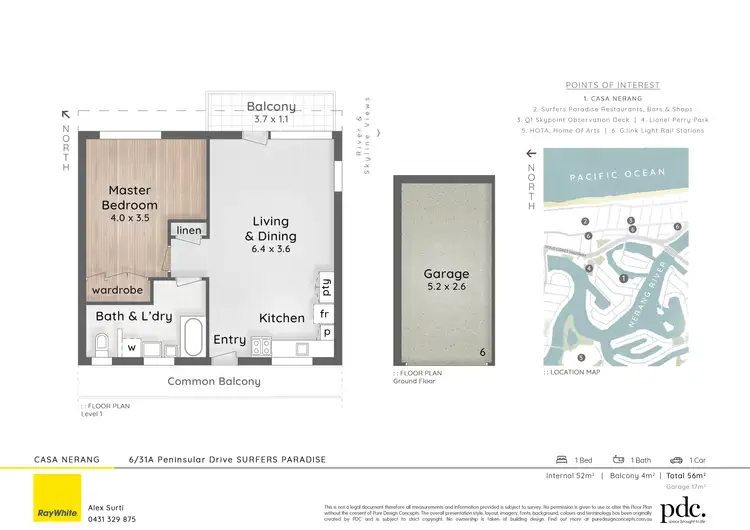 Floorplan of Homely unit listing, 6/31A Peninsular Drive, Surfers Paradise QLD 4217