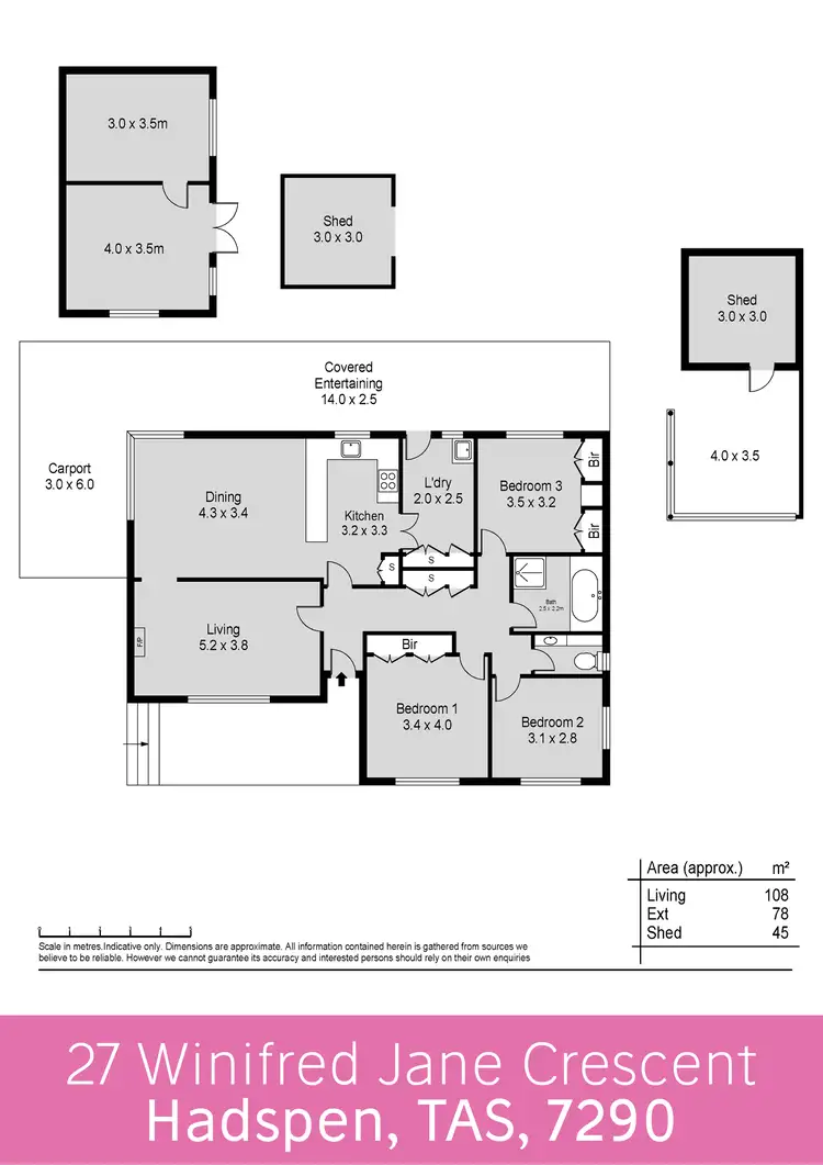 Floorplan of Homely house listing, 27 Winifred Jane Crescent, Hadspen TAS 7290