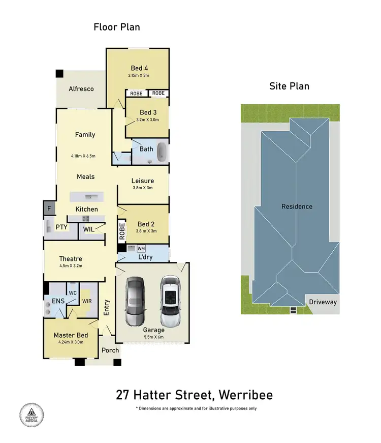 Floorplan of Homely house listing, 27 Hatter Street, Werribee VIC 3030