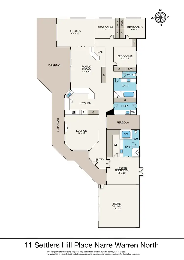 Floorplan of Homely house listing, 11 Settlers Hill Place, Narre Warren North VIC 3804