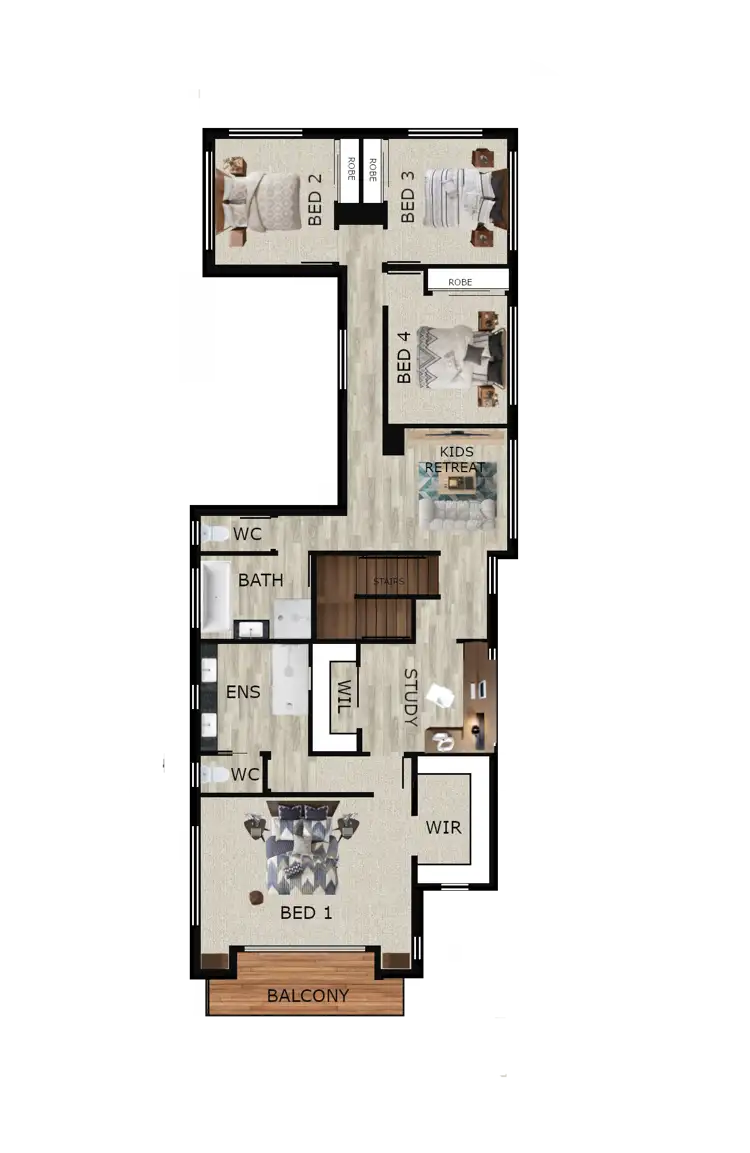 Floorplan of Homely house listing, 587a Oxley Avenue, Scarborough QLD 4020