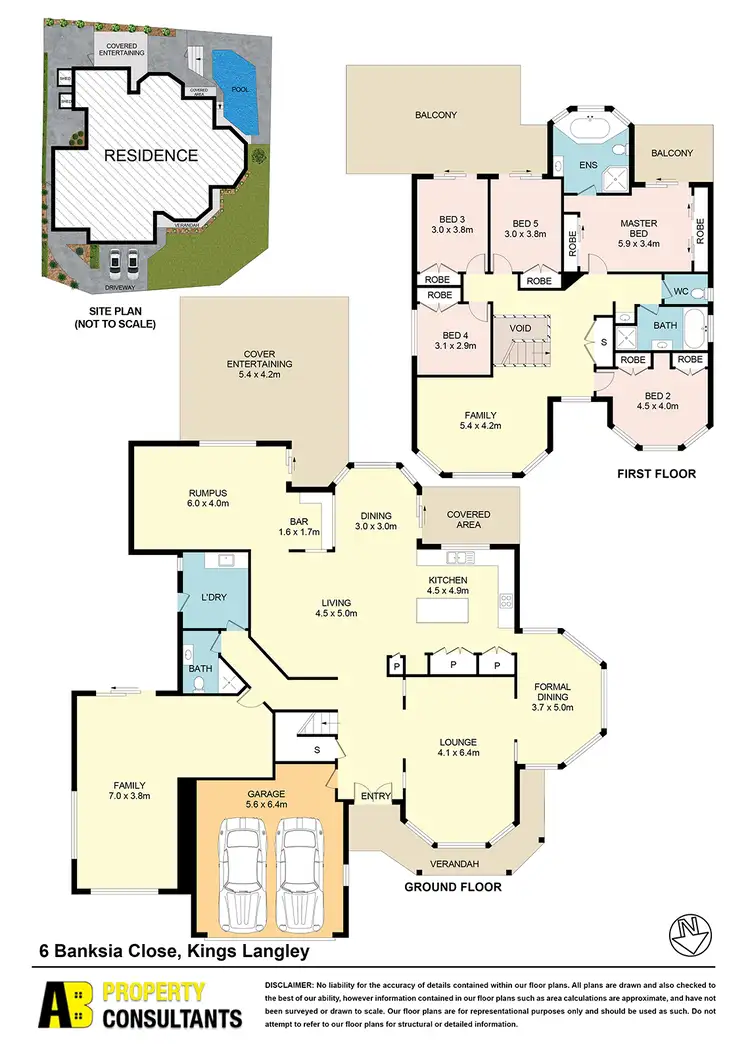 Floorplan of Homely house listing, 6 Banksia Close,, Kings Langley NSW 2147