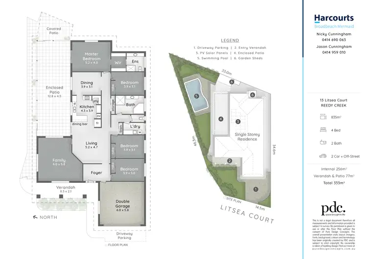 Floorplan of Homely house listing, 13 Litsea Court, Reedy Creek QLD 4227