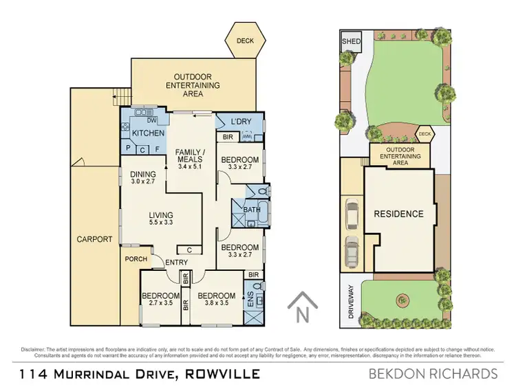 Floorplan of Homely house listing, 114 Murrindal Drive, Rowville VIC 3178