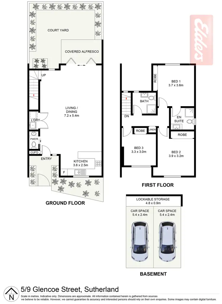 Floorplan of Homely townhouse listing, 5/9 Glencoe Street, Sutherland NSW 2232