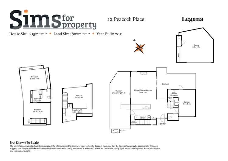 Floorplan of Homely house listing, 12 Peacock Place, Legana TAS 7277