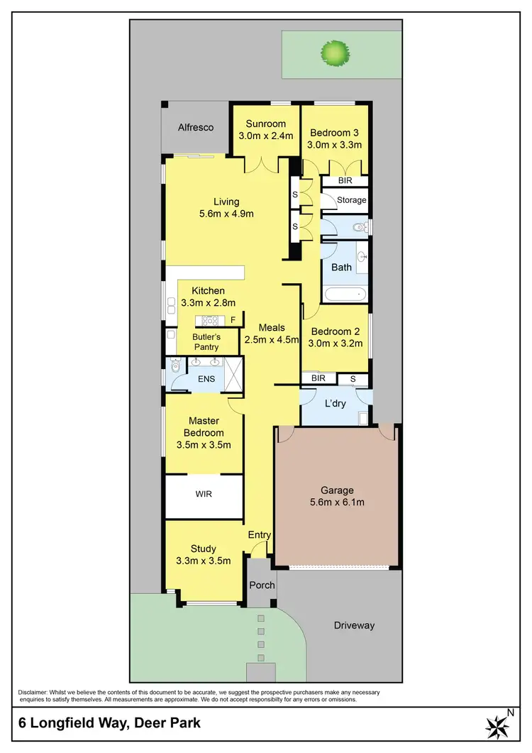 Floorplan of Homely house listing, 6 Longfield Way, Deer Park VIC 3023