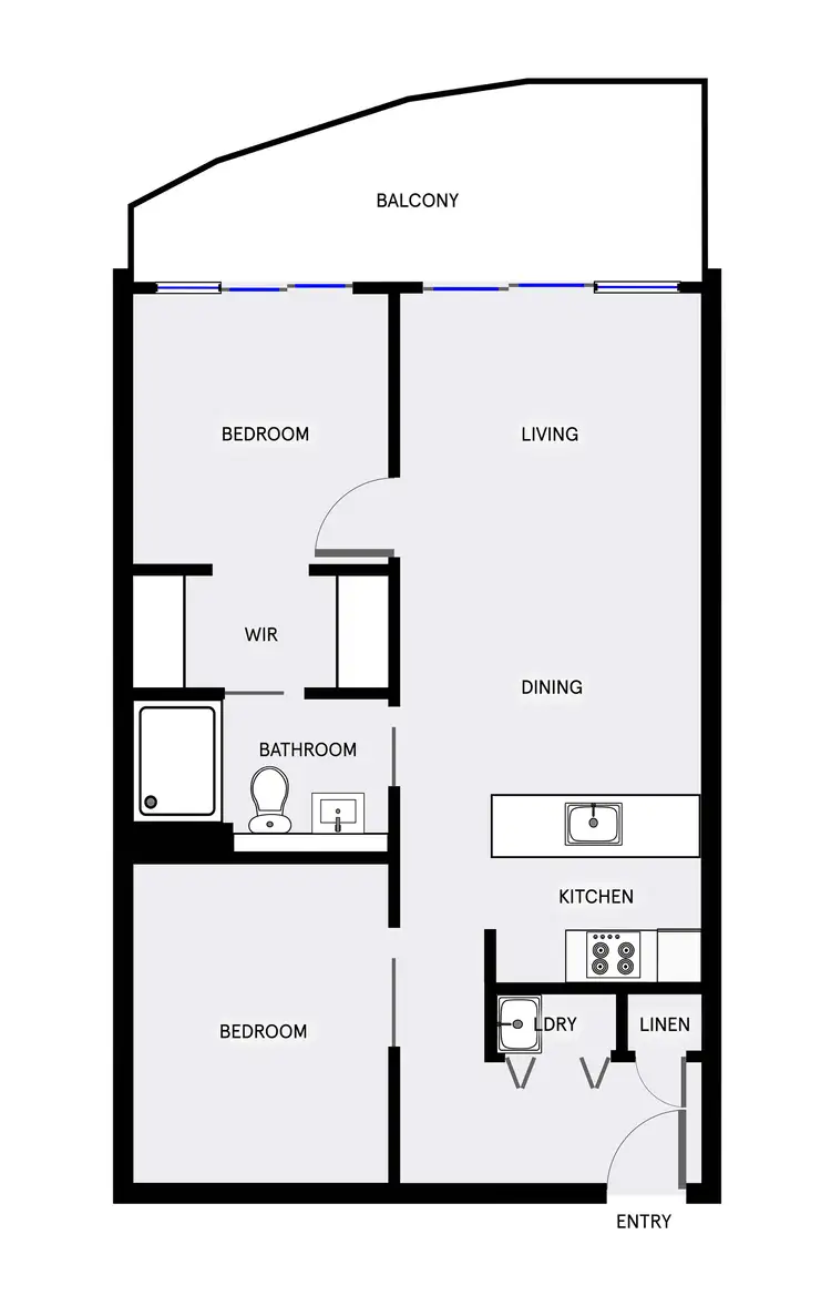 Floorplan of Homely apartment listing, 261/1 Anthony Rolfe Avenue, Gungahlin ACT 2912