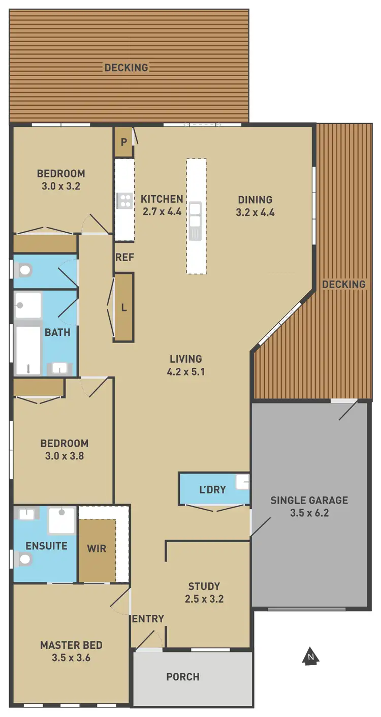 Floorplan of Homely house listing, 14 Cullen Terrace, Caroline Springs VIC 3023