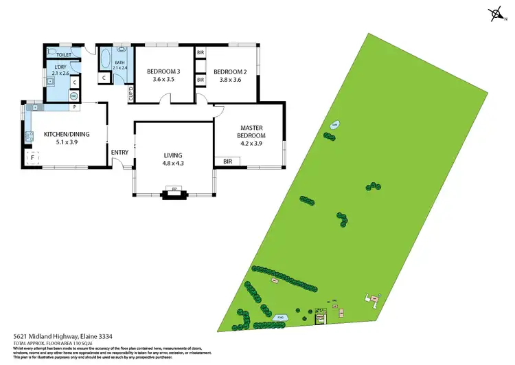 Floorplan of Homely house listing, 5621 Midland Highway, Elaine VIC 3334