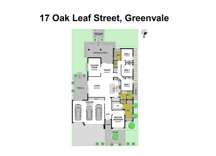 Floorplan of Homely house listing, 17 Oak Leaf Street, Greenvale VIC 3059