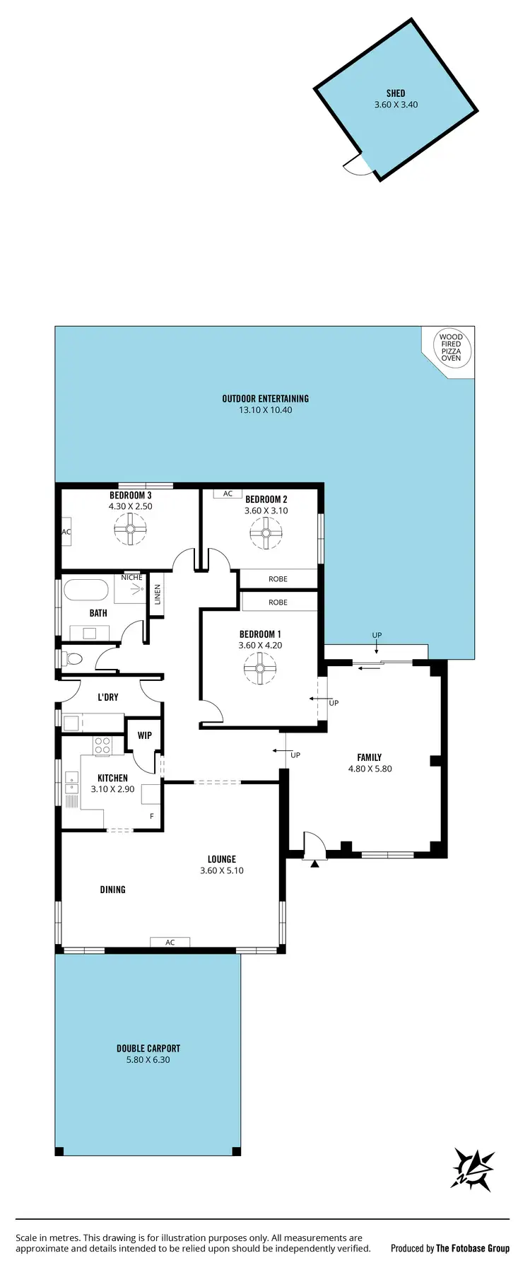 Floorplan of Homely house listing, 46 Beacon Crescent, Seaford SA 5169