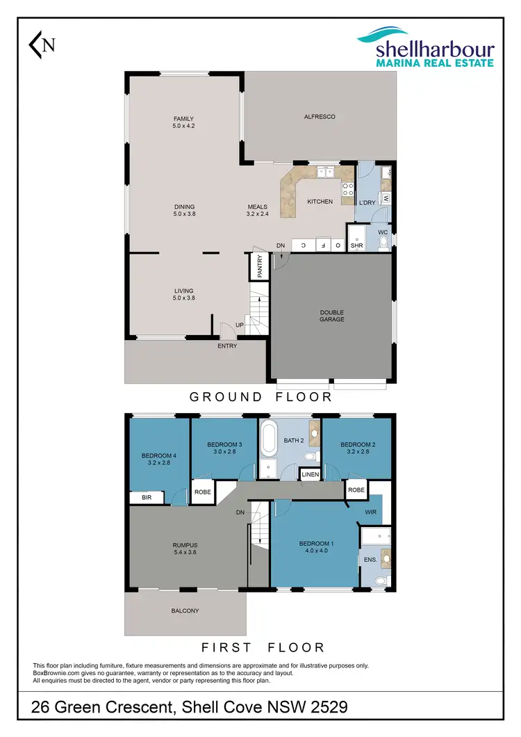 Floorplan of Homely house listing, 26 Green Crescent, Shell Cove NSW 2529