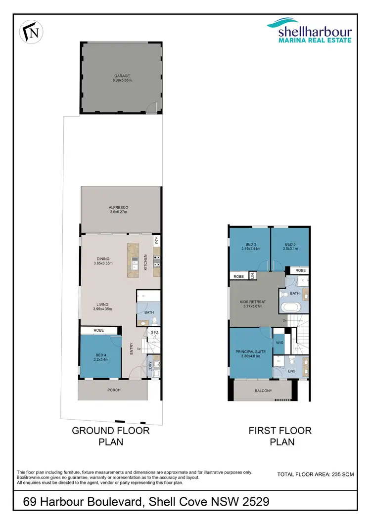 Floorplan of Homely house listing, 69 Harbour Boulevard, Shell Cove NSW 2529