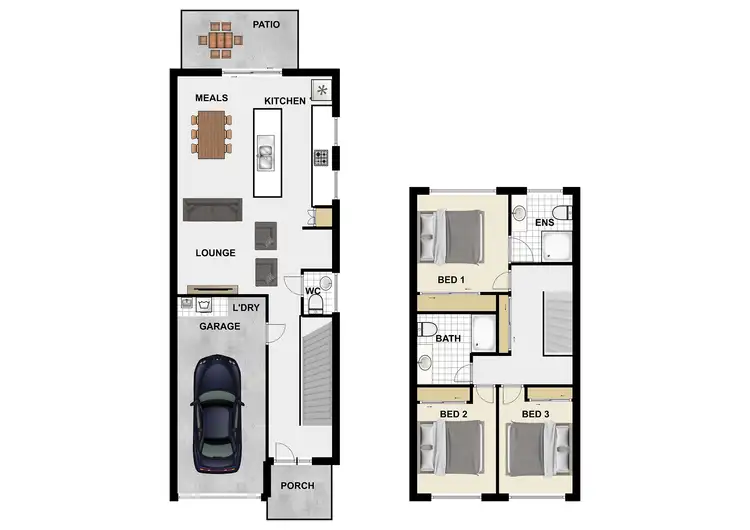 Floorplan of Homely townhouse listing, 4/9 Talpa Street, Coomera QLD 4209