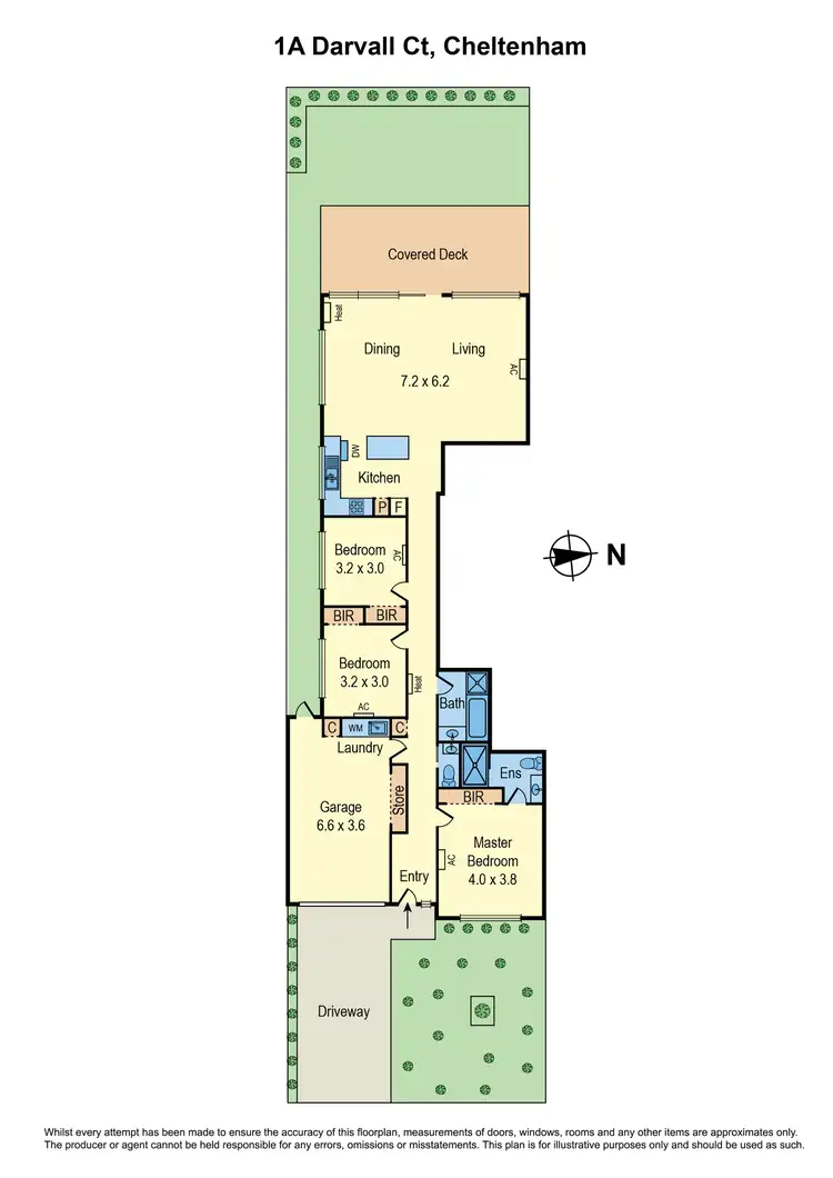 Floorplan of Homely unit listing, 1A Darvall Court, Cheltenham VIC 3192