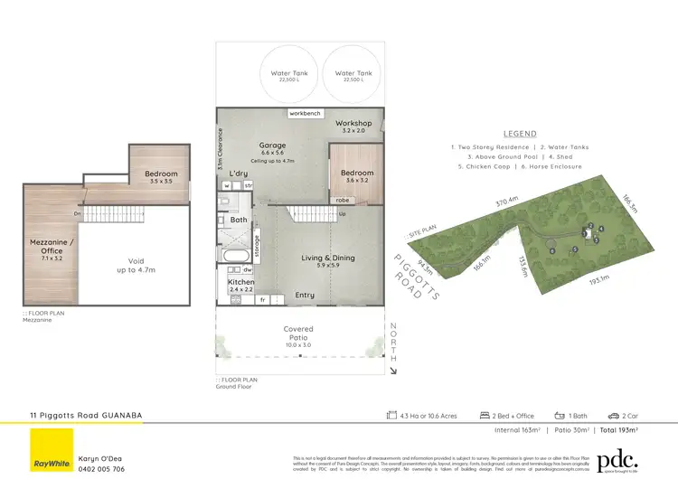 Floorplan of Homely land listing, 11 Piggotts Road, Guanaba QLD 4210