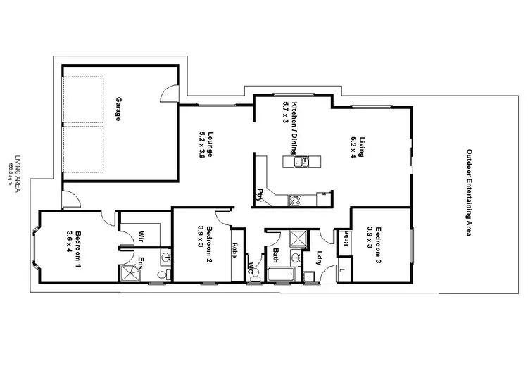 Floorplan of Homely house listing, 74 KIBBY ROAD, Loxton SA 5333