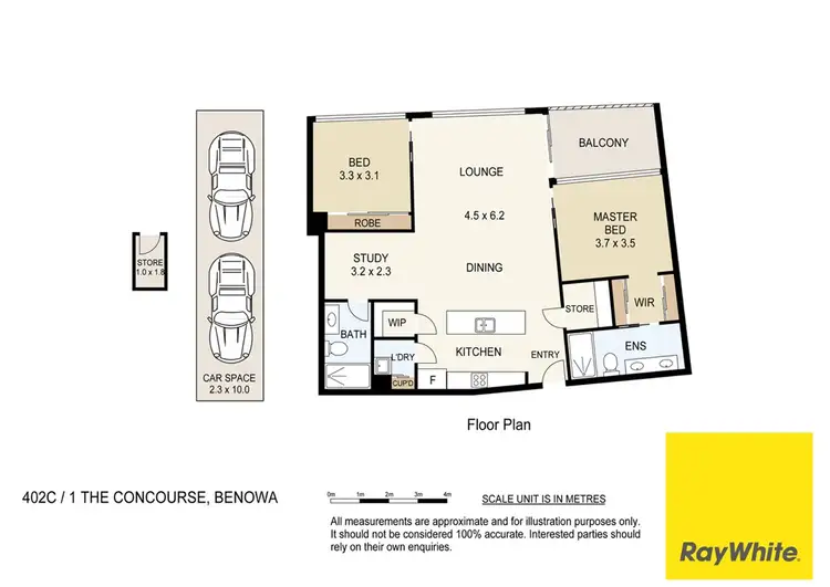 Floorplan of Homely apartment listing, 402C/1 The Concourse, Benowa QLD 4217