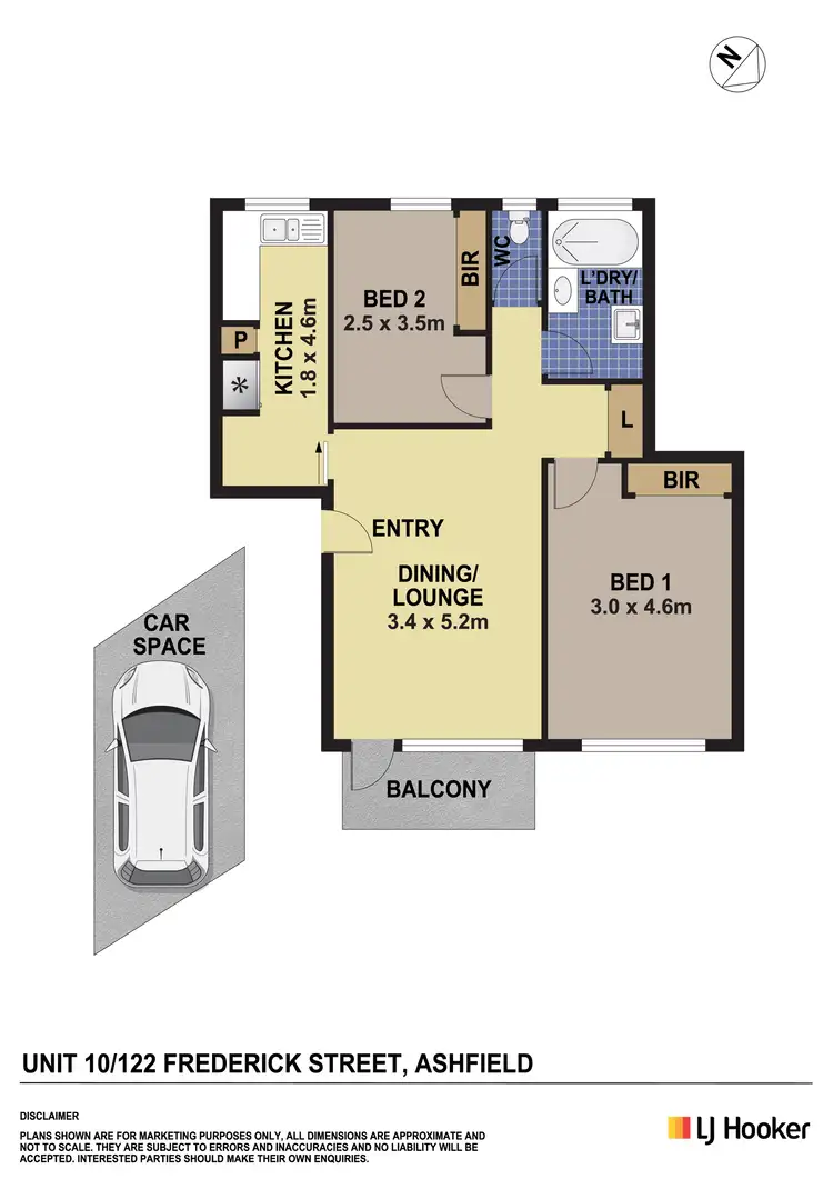 Floorplan of Homely unit listing, 10/122 Frederick Street, Ashfield NSW 2131