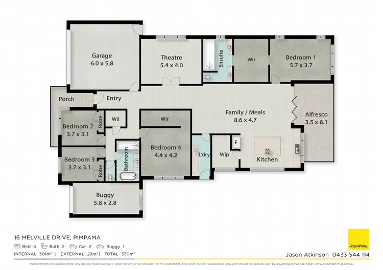 Floorplan of Homely house listing, 16 Melville Drive, Pimpama QLD 4209