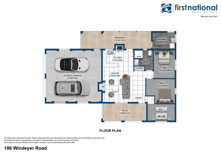 Floorplan of Homely rural property listing, 186 Windeyer Road, Mudgee NSW 2850
