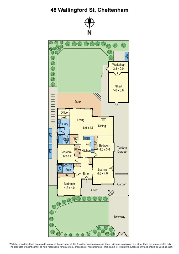 Floorplan of Homely house listing, 48 Wallingford Street, Cheltenham VIC 3192