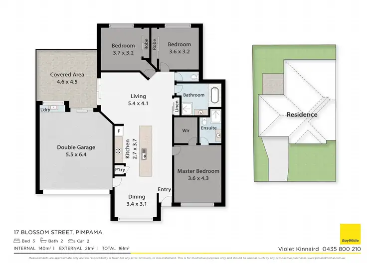 Floorplan of Homely semi-detached listing, 17 Blossom Street, Pimpama QLD 4209