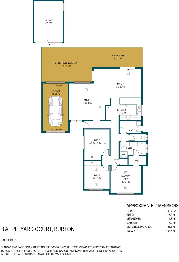 Floorplan of Homely house listing, 3 Appleyard Court, Burton SA 5110