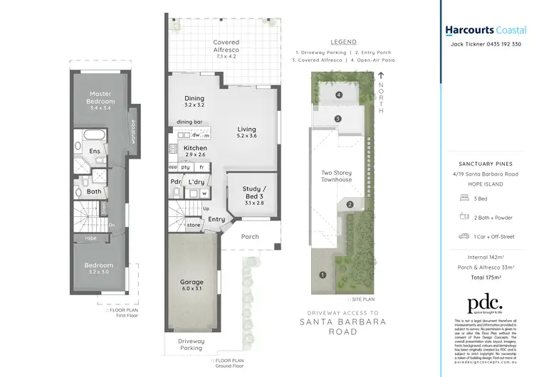 Floorplan of Homely townhouse listing, 4/19 Santa Barbara Road, Hope Island QLD 4212
