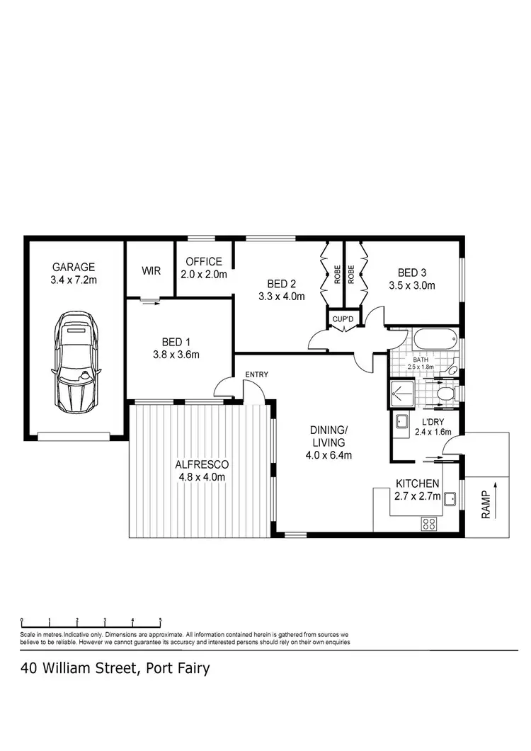 Floorplan of Homely house listing, 40 William Street, Port Fairy VIC 3284