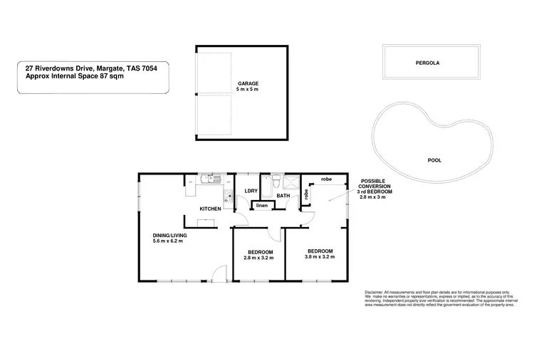 Floorplan of Homely house listing, 27 Riverdowns Drive, Margate TAS 7054