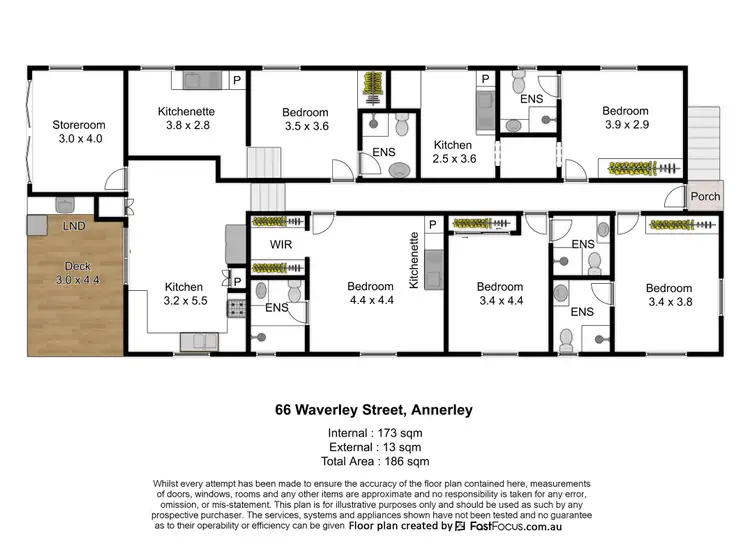 Floorplan of Homely block of units listing, 66 Waverley Street, Annerley QLD 4103