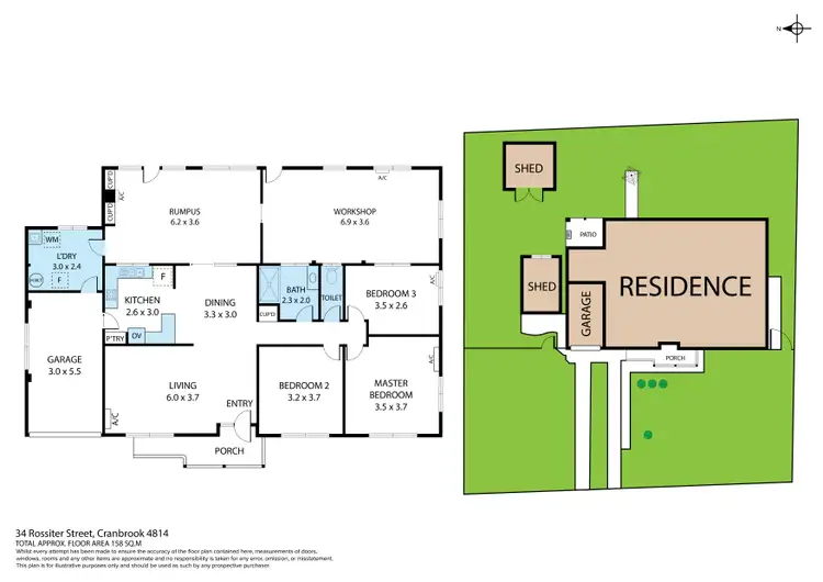 Floorplan of Homely house listing, 34 Rossiter Street, Cranbrook QLD 4814