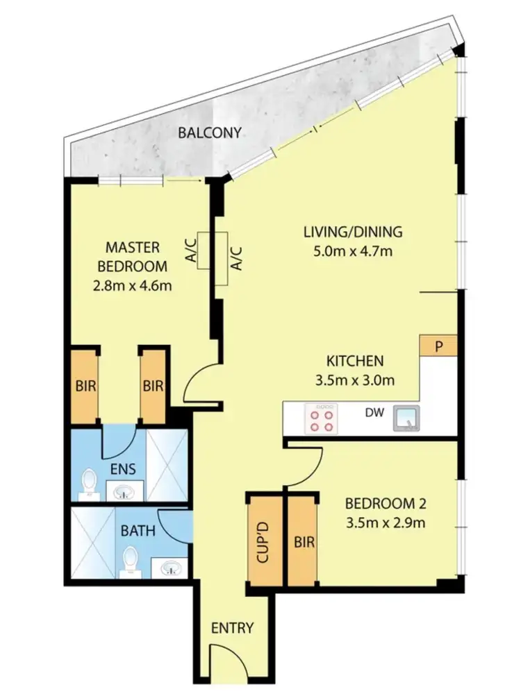 Floorplan of Homely apartment listing, 103/350 Ascot Vale Road, Moonee Ponds VIC 3039