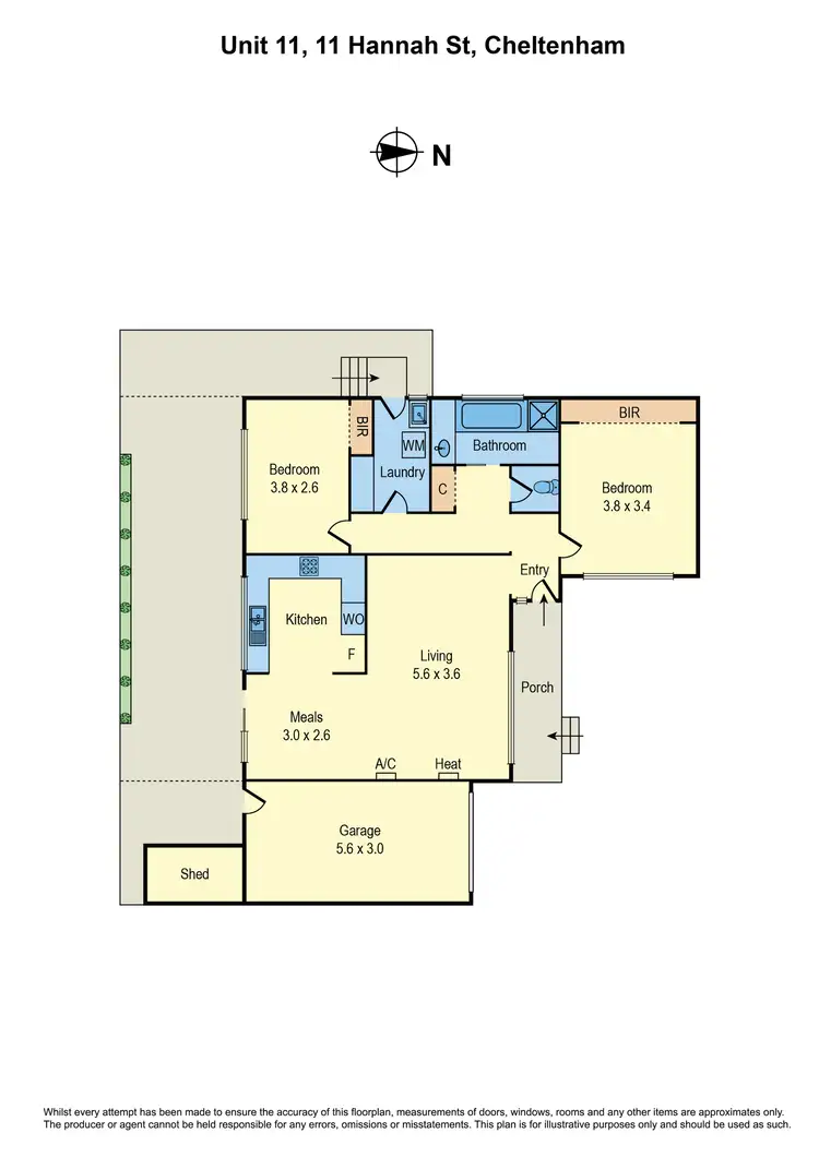 Floorplan of Homely unit listing, 11/11 Hannah Street, Cheltenham VIC 3192