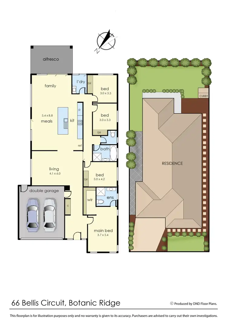 Floorplan of Homely house listing, 66 Bellis Circuit, Botanic Ridge VIC 3977