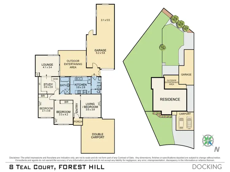 Floorplan of Homely house listing, 8 Teal Court, Forest Hill VIC 3131