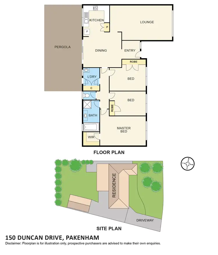 Floorplan of Homely house listing, 150 Duncan Drive, Pakenham VIC 3810