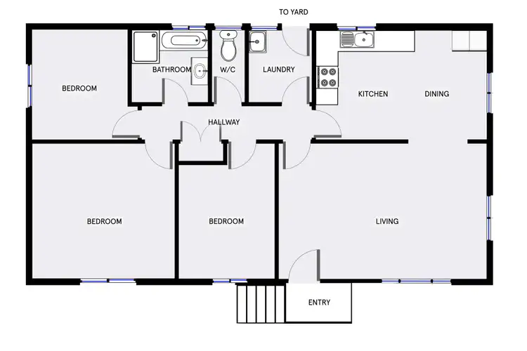 Floorplan of Homely house listing, 3 Goulburn Street, Macquarie ACT 2614