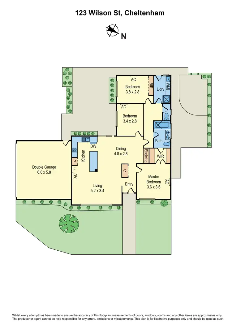 Floorplan of Homely townhouse listing, 123 Wilson Street, Cheltenham VIC 3192