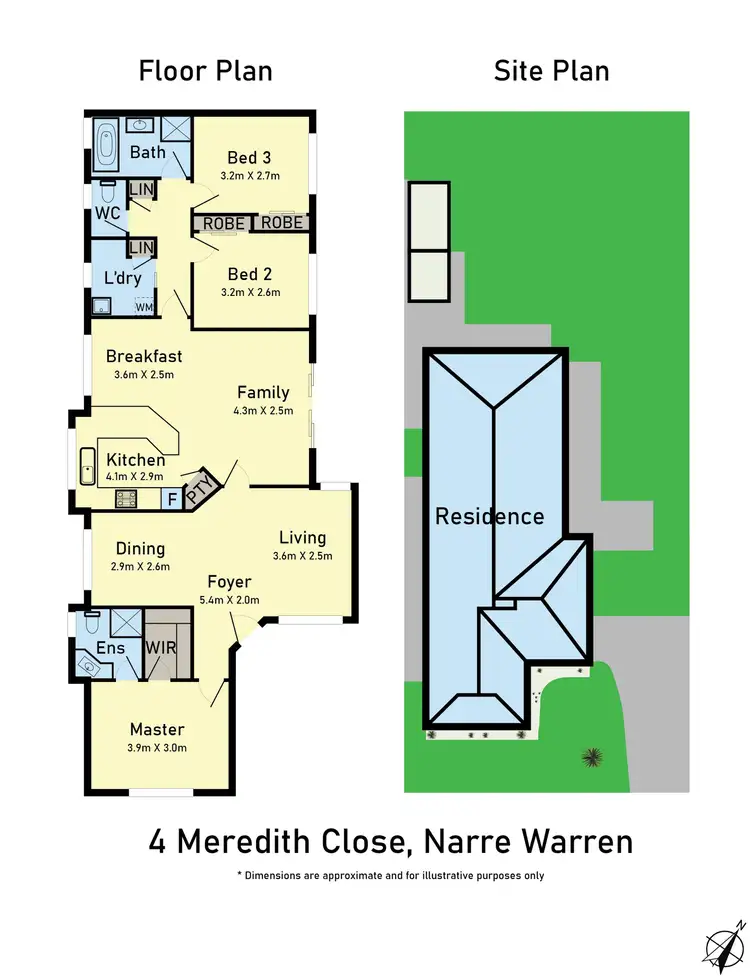 Floorplan of Homely house listing, 4 Meredith Close, Narre Warren South VIC 3805