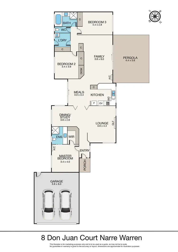 Floorplan of Homely house listing, 8 Don Juan Court, Narre Warren VIC 3805